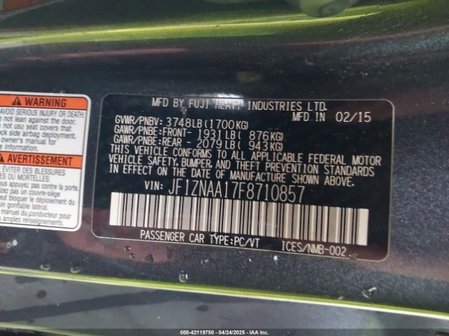 JF1ZNAA17F8710857 Scion FR-S