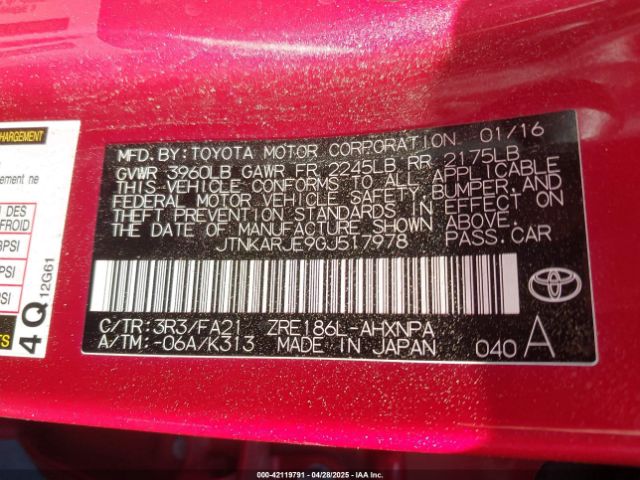 JTNKARJE9GJ517978 Scion IM