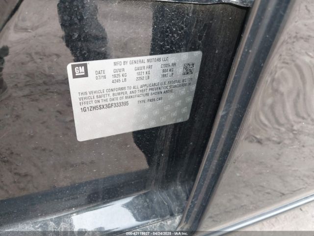 1G1ZH5SX3GF333395 Chevrolet Malibu Premier