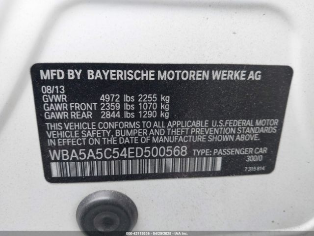 WBA5A5C54ED500568 BMW 528I