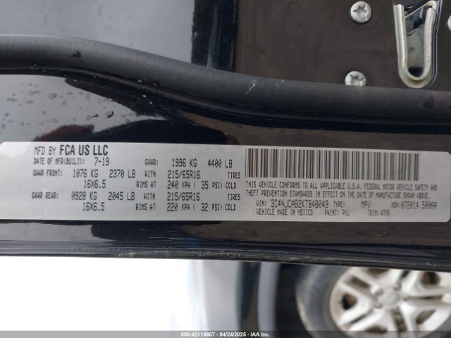 2019 JEEP COMPASS 3C4NJCAB2KT848049 Photo 8