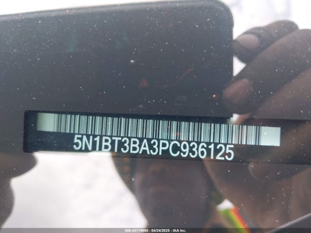 5N1BT3BA3PC936125 Nissan Rogue Sv Fwd