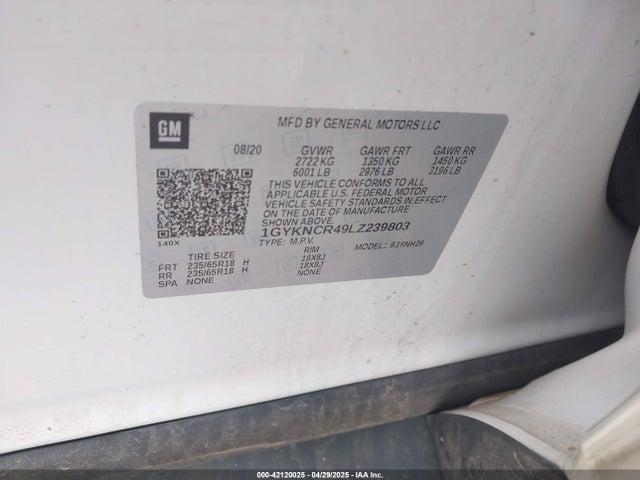 2020 CADILLAC XT5 1GYKNCR49LZ239803 Photo 8