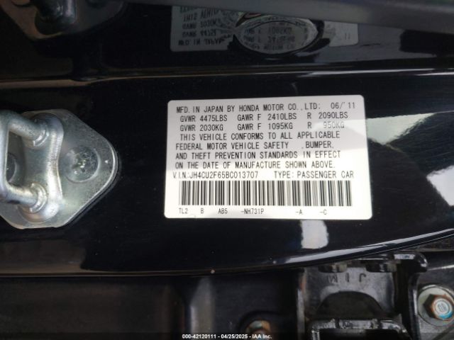 2011 ACURA TSX JH4CU2F65BC013707 Photo 8