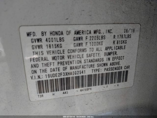 19UDE2F3XHA002541 Acura Ilx Acurawatch Plus Package