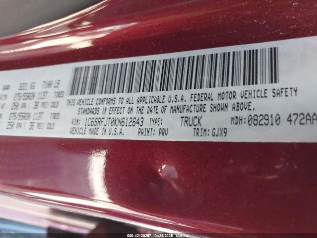 2019 RAM 1500 1C6SRFJT0KN612643 Photo 8