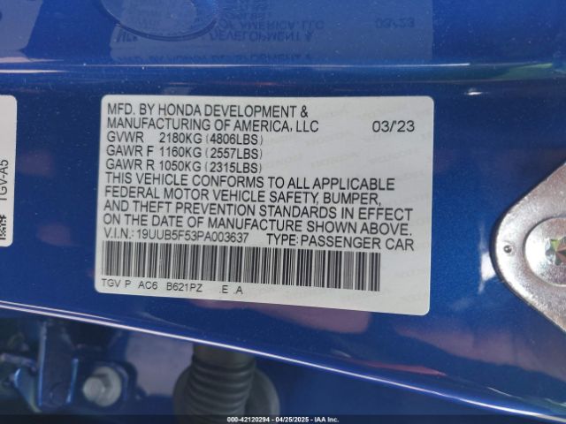 2023 ACURA TLX 19UUB5F53PA003637 Photo 8