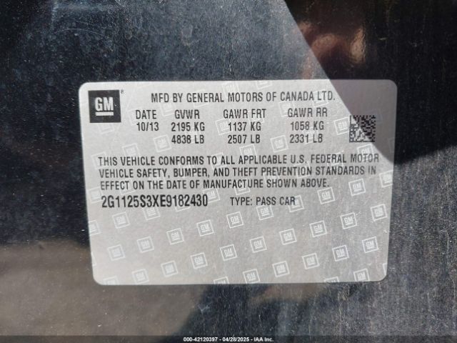 2G1125S3XE9182430 Chevrolet Impala 2lt