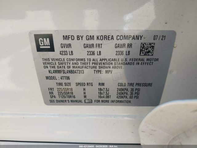 2022 BUICK ENCORE GX KL4MMFSL4NB047313 Photo 8