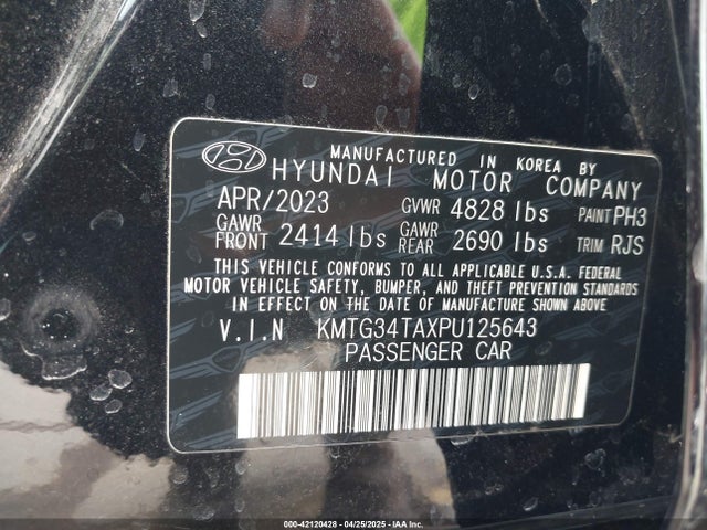 KMTG34TAXPU125643 Genesis t-gdi theta ii fr