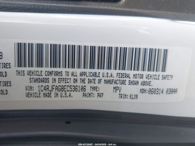 1C4RJFAG8EC536106 Jeep Grand Cherokee Altitude