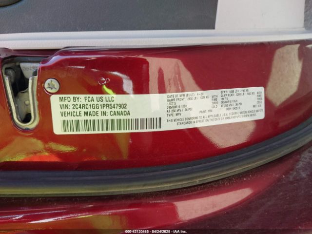2023 CHRYSLER PACIFICA 2C4RC1GG1PR547902 Photo 8