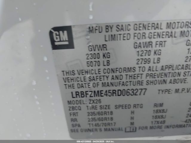LRBFZME45RD063277 Buick Envision Preferred Awd