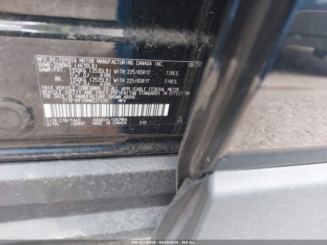 2T3P1RFVXMW227426 Toyota Rav4 Xle
