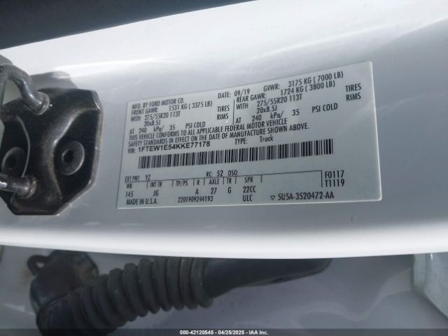 1FTEW1E54KKE77178 Ford F-150 Xl