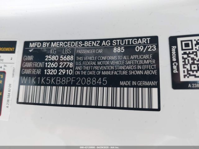 2023 MERCEDES-BENZ E 450 W1K1K5KB8PF208845 Photo 8