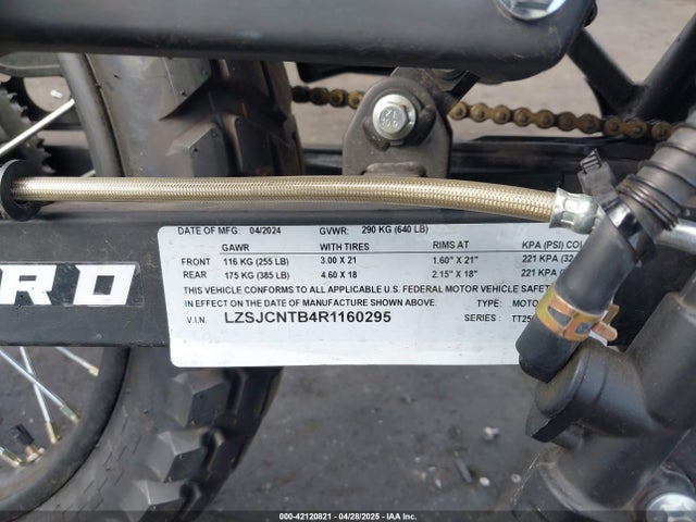 LZSJCNTB4R1160295 Zong Mc