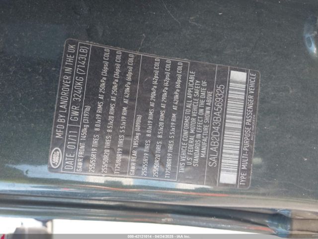 2011 LAND ROVER LR4 SALAB2D43BA569325 Photo 8