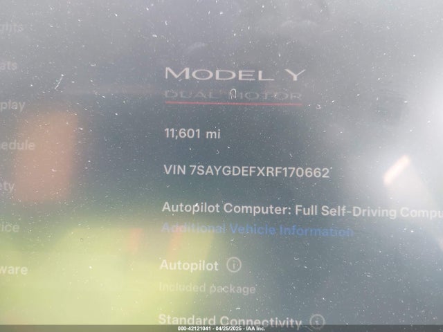 2024 TESLA MODEL Y 7SAYGDEFXRF170662 Photo 6