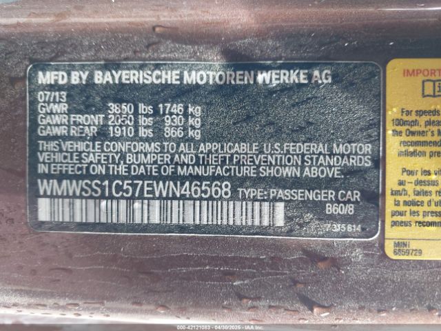 2014 MINI PACEMAN WMWSS1C57EWN46568 Photo 8