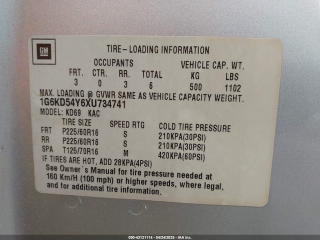 1999 CADILLAC DEVILLE 1G6KD54Y6XU734741 Photo 8