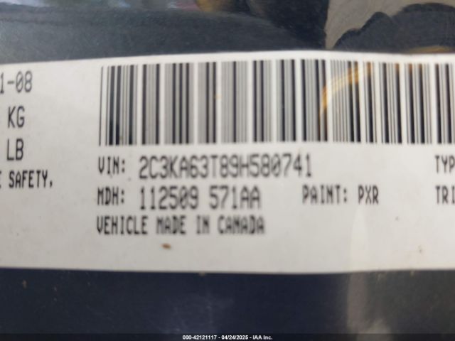 2009 CHRYSLER 300C 2C3KA63T89H580741 Photo 8