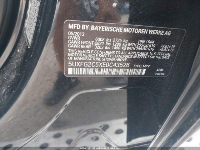 5UXFG2C5XE0C43526 BMW X6 Xdrive35i