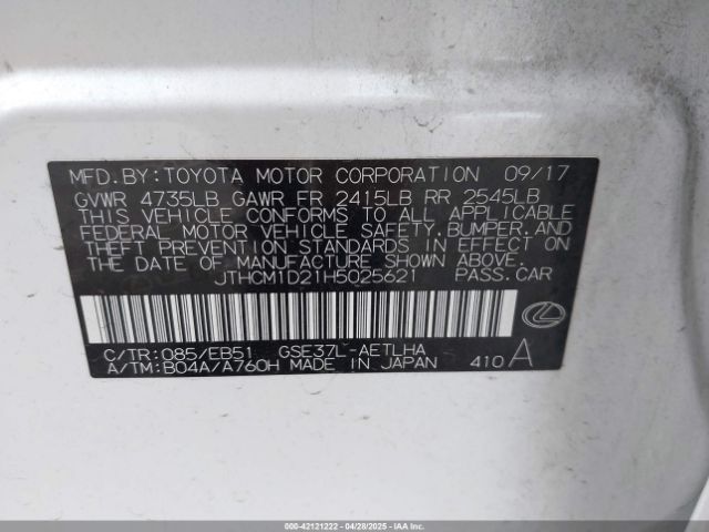 JTHCM1D21H5025621 Lexus IS 300