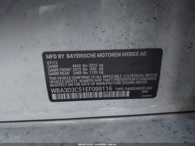 WBA3D3C51EF099116 BMW 328D