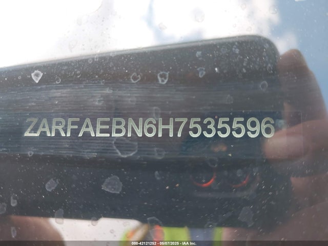 ZARFAEBN6H7535596 Alfa Romeo Giulia Rwd