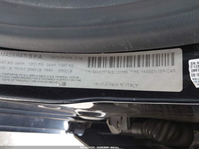 2014 MASERATI GHIBLI ZAM57RTA0E1101059 Photo 8