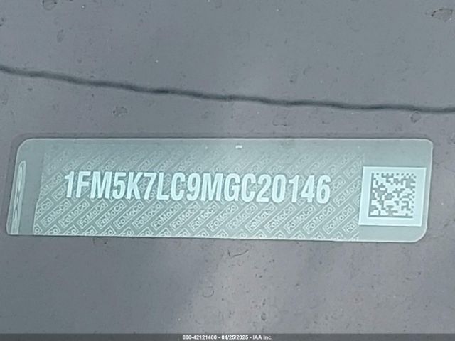 1FM5K7LC9MGC20146 Ford Explorer King Ranch