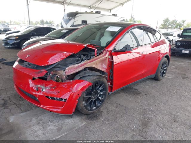 2022 TESLA MODEL Y 7SAYGDEE8NF349395 Photo 1