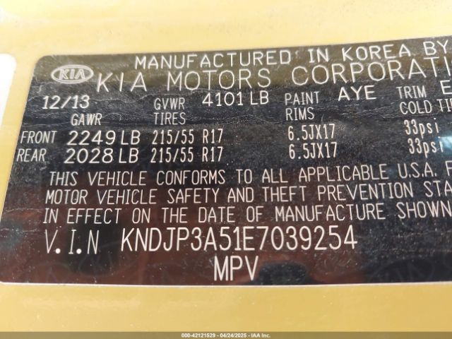 KNDJP3A51E7039254 KIA SOUL +
