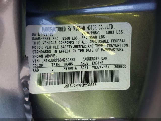 JN1BJ0RP6GM230993 Infiniti QX50