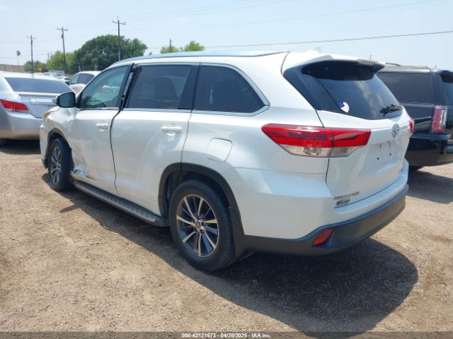 5TDKZRFH6JS283275 Toyota Highlander Xle