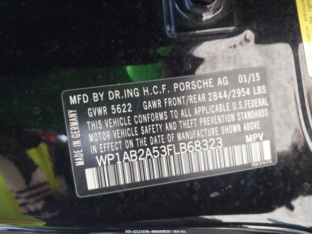 WP1AB2A53FLB68323 Porsche MACAN S