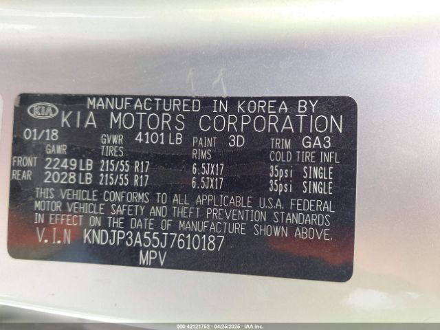 KNDJP3A55J7610187 KIA SOUL +