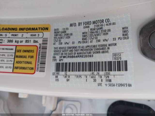3FMCR9B64RRE20393 Ford Bronco Sport Big Bend