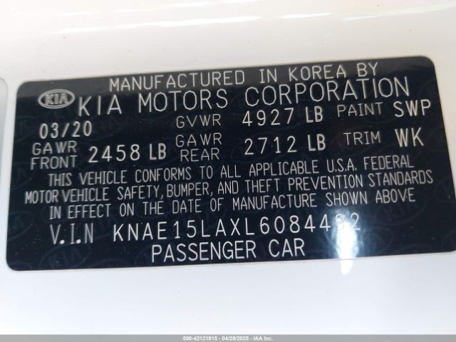 KNAE15LAXL6084492 KIA Stinger Gt-line