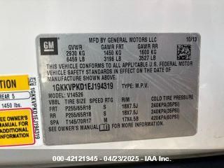 1GKKVPKD1EJ194319 GMC Acadia Sle-2