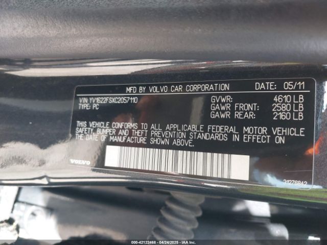 2012 VOLVO S60 YV1622FSXC2057110 Photo 8