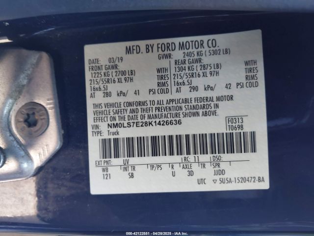 NM0LS7E28K1426636 Ford Transit Connect Xl