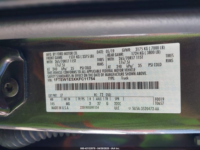 Ford F-150 Xlt 2019 1FTEW1E5XKFC11754 Image 9