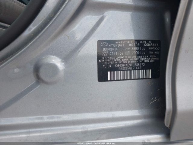 KMHDH4AE9FU248773 Hyundai ELANTRA SE