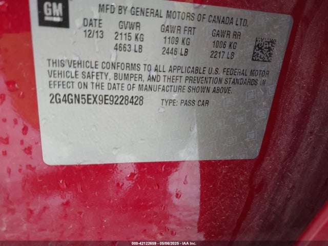 Buick ltg 2014 2G4GN5EX9E9228428 Image 9