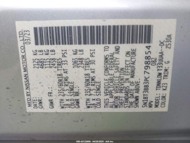 2023 NISSAN ROGUE 5N1BT3BB3PC798854 Photo 8