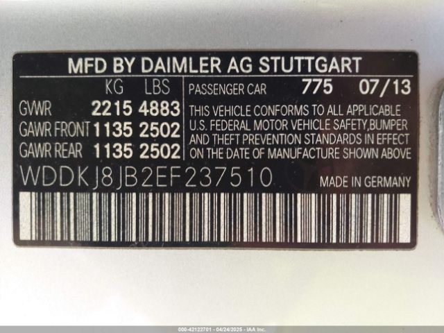 WDDKJ8JB2EF237510 Mercedes-Benz E 350 4matic