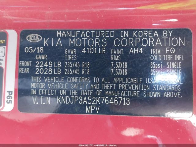 KNDJP3A52K7646713 KIA SOUL +