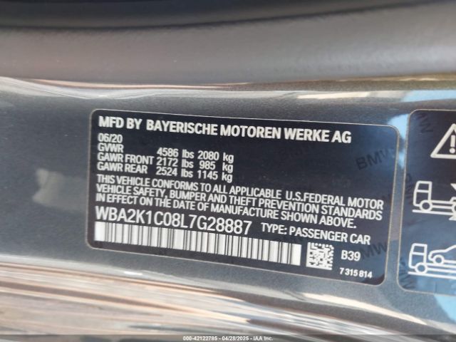 WBA2K1C08L7G28887 BMW 230i Xdrive